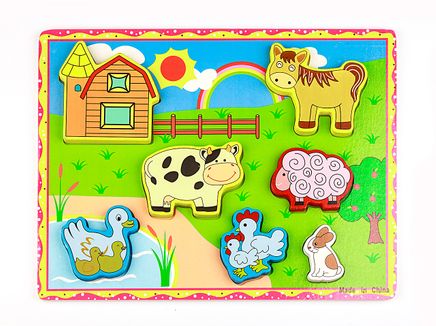 Ahşap Puzzle Çiftlik Hayvanları (6006Rf)