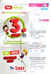3.Sınıf Tüm Dersler Çek-Kopar Yaprak Testler