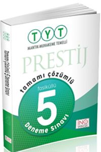 TYT Prestij Tamamı Çözümlü 5 Fasikül Deneme Sınavı