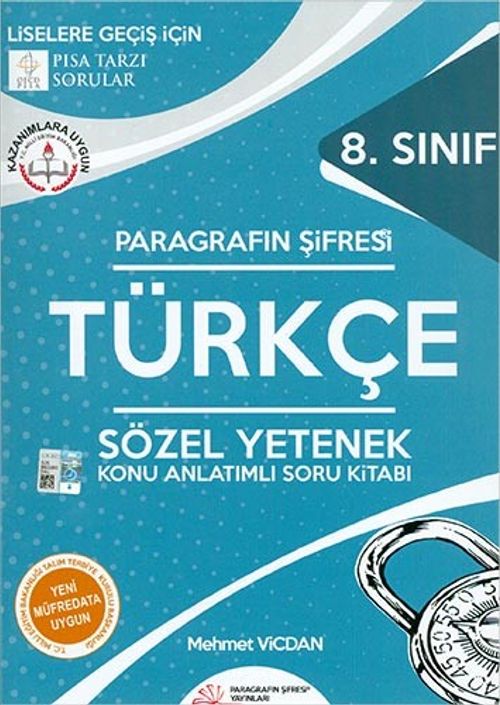 Paragrafın Şifresi 8.Sınıf Türkçe Konu Anlatımlı Soru Kitabı