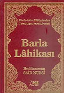 Barla Lahikası/Terimli, Lügatlı, Kaynaklı, İndeksli (Büyük Boy)