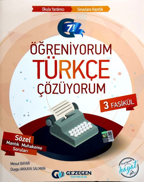 7. Sınıf Öğreniyorum Türkçe Çözüyorum