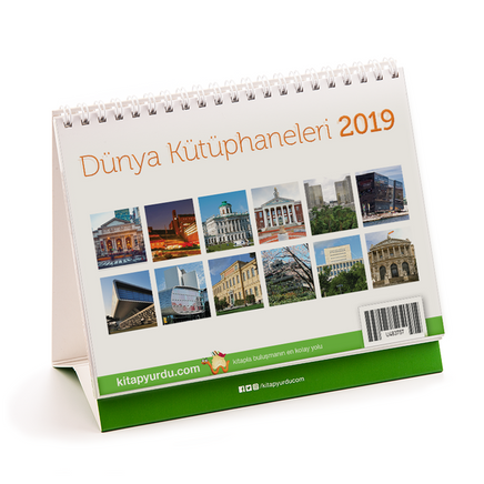 2019 Kitapyurdu Masa Takvimi (Dünya Kütüphaneleri)