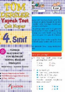 4. Sınıf Tüm Dersler Yaprak Test (Yeni Müfredat)