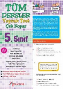 5. Sınıf Tüm Dersler Yaprak Test (Yeni Müfredat)