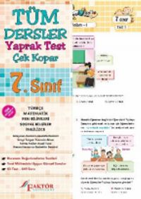 7. Sınıf Tüm Dersler Yaprak Test (Yeni Müfredat)