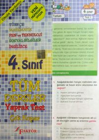 4. Sınıf Tüm Dersler Yaprak Test