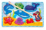 Montessori Ahşap Zeka Oyunları / w-Magnetic Fishing 3