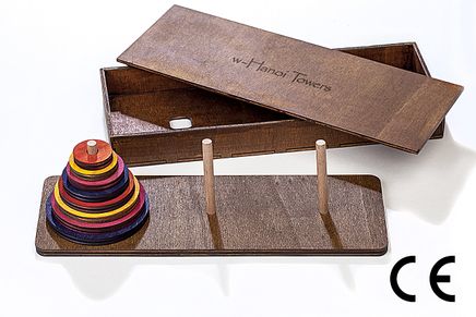 Montessori Ahşap Zeka Oyunları / w-Hanoi Towers