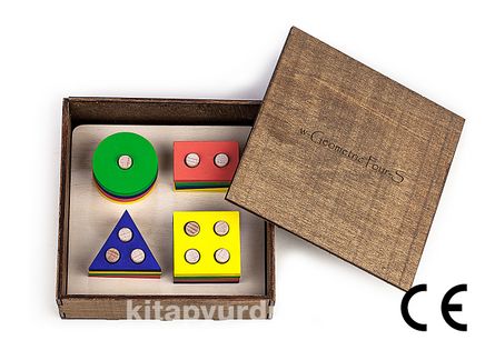 Montessori Ahşap Zeka Oyunları / w-Geometric Four S
