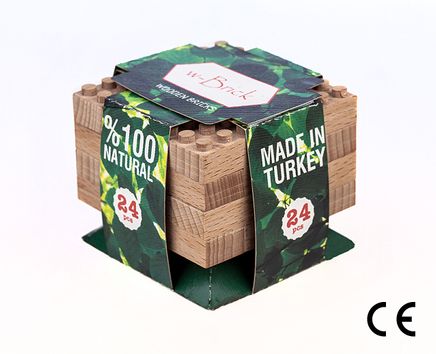Montessori Ahşap Blok w- Brick 24