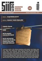 Şiirden İki Aylık Şiir Dergisi Sayı:50 Kasım-Aralık 2018