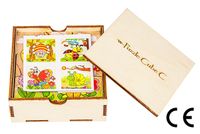 Montessori Ahşap Zeka Oyunları w-Puzzle Cube C Hayvanları Tanıyalım 5