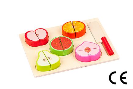 Montessori Ahşap Zeka Oyunları / W-Fruit Cut