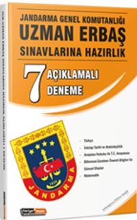 Jandarma Genel Komutanlığı Uzman Erbaş Sınavlarına Açıklamalı 7 Deneme Sınavı 