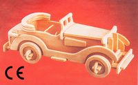 Montessori Ahşap Zeka Oyunları / w-3D Puzzle- Packard Twelve