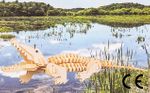 Montessori Ahşap Zeka Oyunları / w-3D Puzzle-Crocodıle