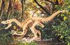 Montessori Ahşap Zeka Oyunları / w-3D Puzzle- Velociraptor