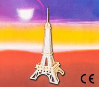 Montessori Ahşap Zeka Oyunları / w-3D Puzzle-Eiffel Tower 