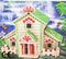Montessori Ahşap Zeka Oyunları / w-3D Puzzle- Forest House