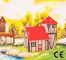 Montessori Ahşap Zeka Oyunları / w-3D Puzzle- Farm House