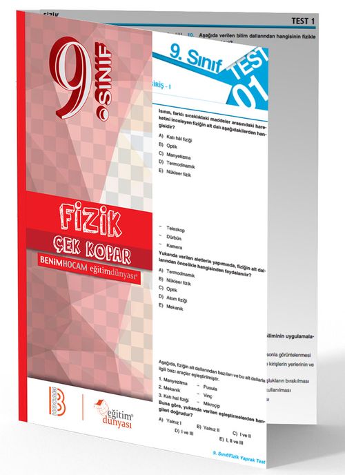9. Sınıf Fizik Çek Kopar Yaprak Test