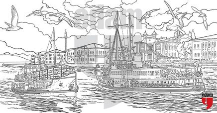 İstanbul Föy Boyama - Heybeliada (20'li Paket)