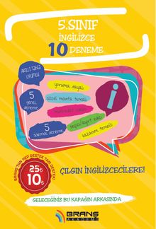 5. Sınıf İngilizce 10 Deneme