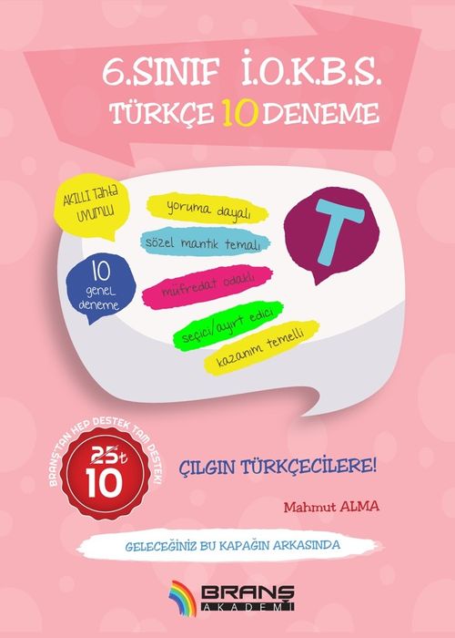 2019 İOKBS 6. Sınıf Türkçe 10 Deneme