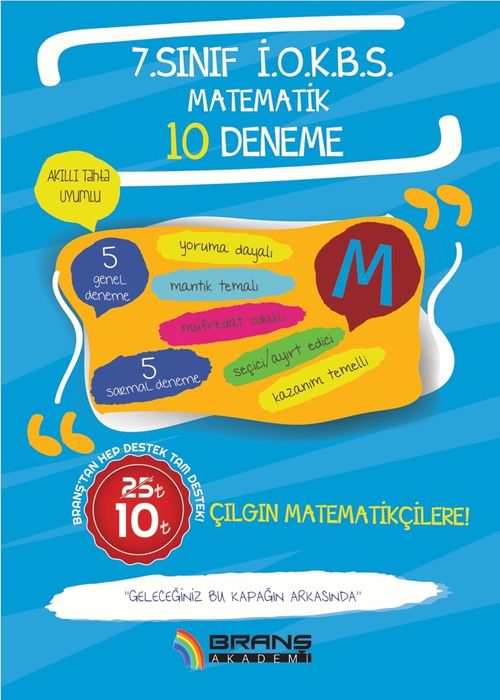 2019 7. Sınıf İOKBS Matematik 10 Deneme