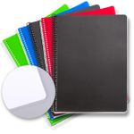 Bookinzi Okul Defteri - 80gr. 70 yaprak A4 Spiralli Çizgisiz Defter (5'li Set)