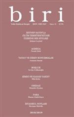 Biri Yıllık Edebiyat Dergisi Sayı: 13