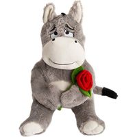 Peluş Gül Tutan Üzgün Eşşek 60 Cm (780575)