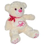 Peluş Göbekli Ayı pembe Kurdaleli 60 cm (783385)