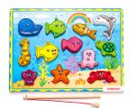 Montessori Ahşap Zeka Oyunları / w-Magnetic Fishing 5