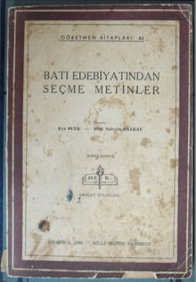 Batı Edebiyatından Seçme Metinler (Kod:4-I-15)