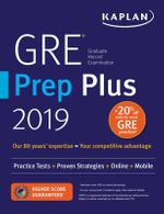 Kaplan GRE Prep Plus 2019