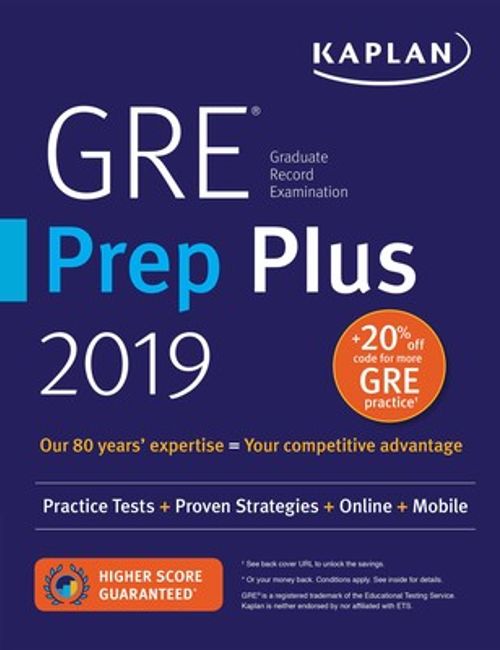 Kaplan GRE Prep Plus 2019