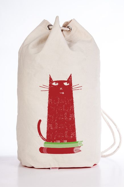 Spor Bez Çanta - Kedi - Bordo