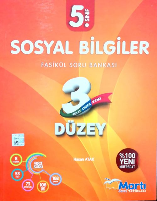 5. Sınıf Sosyal Bilgiler 3 Düzey Fasikül Soru Bankası