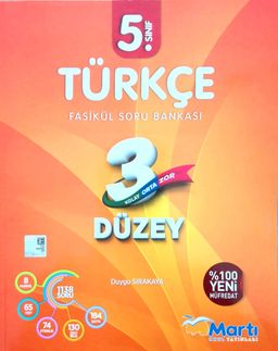5. Sınıf Türkçe 3 Düzey Fasikül Soru Bankası