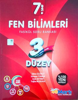 7. Sınıf Fen Bilimleri 3 Düzey Fasikül Soru Bankası
