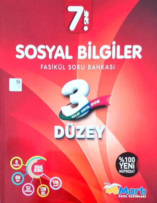 7. Sınıf Sosyal Bilgiler 3 Düzey Fasikül Soru Bankası