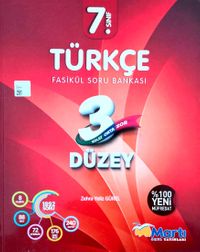 7. Sınıf Türkçe 3 Düzey Fasikül Soru Bankası