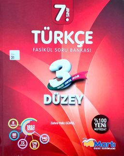7. Sınıf Türkçe 3 Düzey Fasikül Soru Bankası