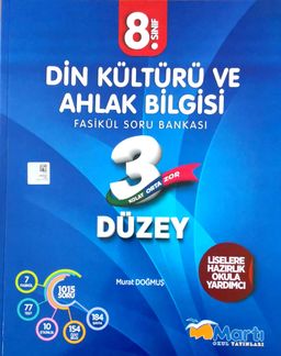 8. Sınıf Din Kültürü Ve Ahlak Bilgisi  3 Düzey Fasikül Soru Bankası