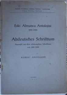 Eski Almanca Antolojisi (800-1500) (Kod:4-I-17)