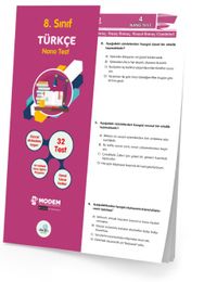 8. Sınıf Türkçe Nano Test (Yaprak Test)