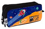 My Cat İkili Kalemlikler (Mavi) (CAT122)