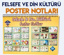 TYT Felsefe ve Din Kültürü Poster Notlar - Kolektif